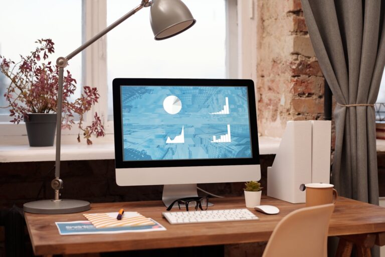 Simple Workspace at Home - make money flipping websites