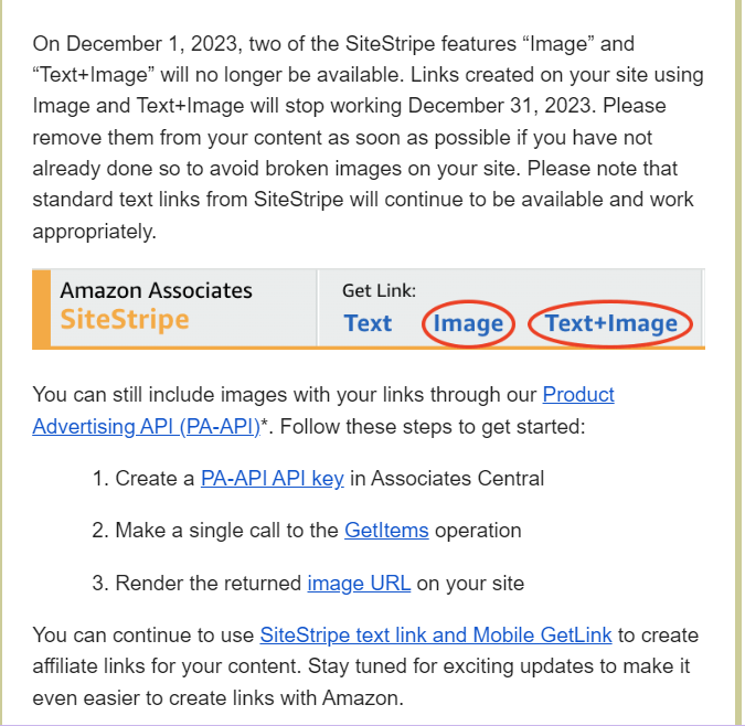 Amazon SiteStripe